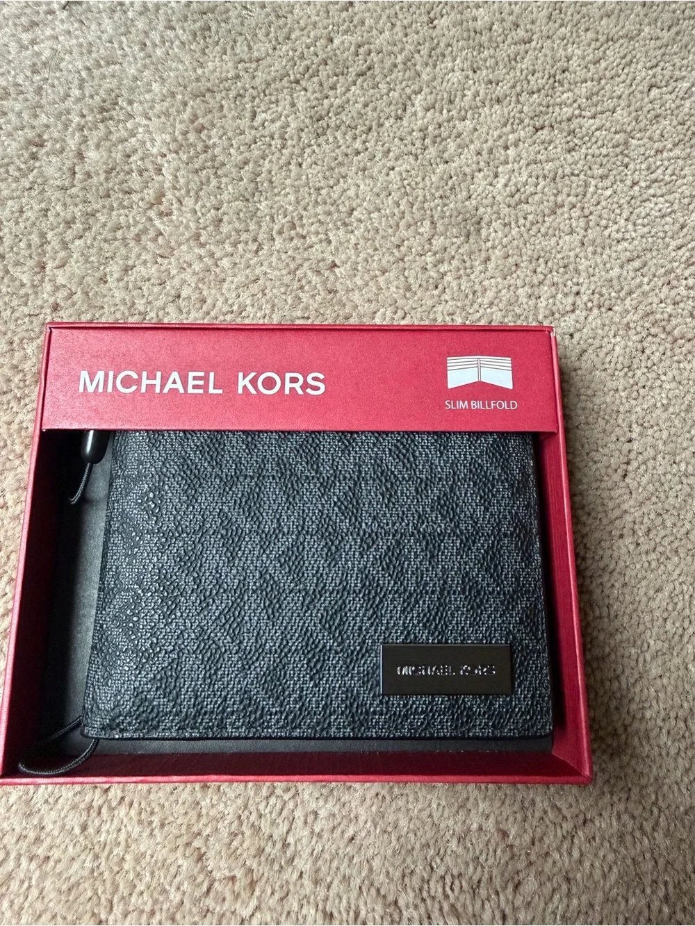 Michael Kors Black Men's Bi-Fold Card & Key Wallet